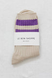 Le Bon Shoppe - Her Socks - Varsity: Pink Stripe