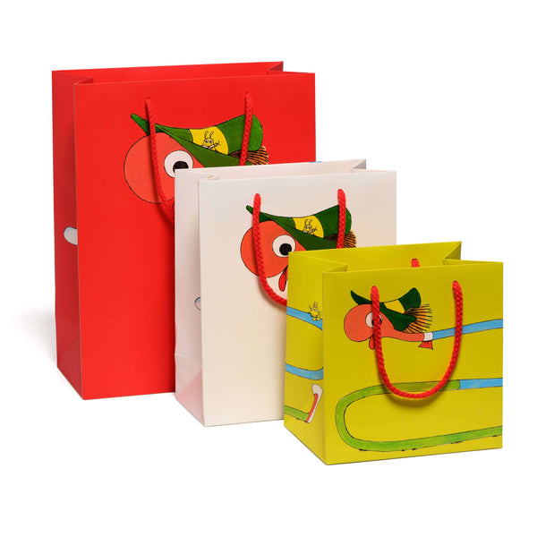 Red Cap Cards - Richard Scarry Big Lowly gift bags: Small