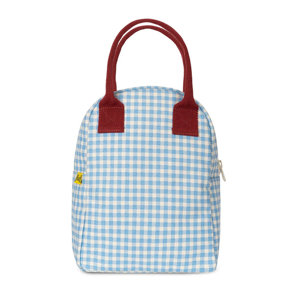 Fluf - Zipper Lunch - Gingham Sky
