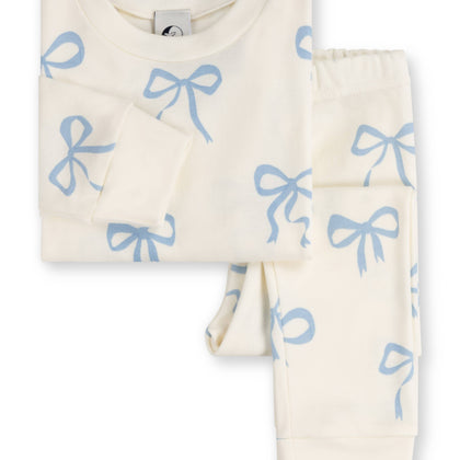 Sleepy Doe - KIDS CLASSIC SET | BLUE BOWS: 7-8 Years