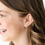 Pip Pop Post - Rainbow Cupcake Stud Earrings - Hypoallergenic, Girl Gift: Pair