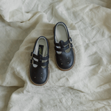 Zimmerman Shoes - Claire T-Strap - Navy: 12 (Child) / Medium (E)