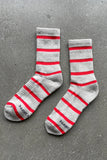 Le Bon Shoppe - Striped Boyfriend Socks: Flax Stripe