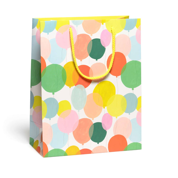 Red Cap Cards - Birthday Balloons gift bags: Large