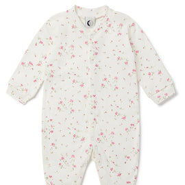 Sleepy Doe - BABY SLEEPSUIT | VINTAGE ROSE: 0-3 Months