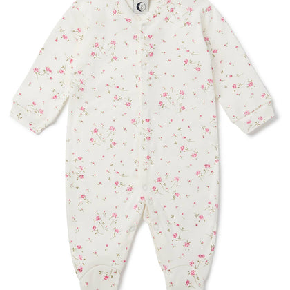 Sleepy Doe - BABY SLEEPSUIT | VINTAGE ROSE: 0-3 Months