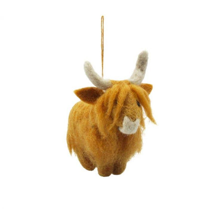 Felt So Good - Handmade Highland Cow Decoration