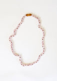 CanyonLeaf - Pure Gemstone + Rose Quartz || Necklace: 18"