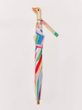 Original Duckhead USA - We ship from USA - Meri Meri Rainbow Stripes Kids Eco-Friendly Duck Umbrella: Pink