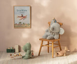 Maileg Big Plush Elephant ~ Blue/Grey