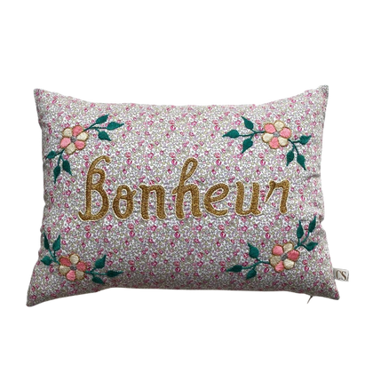 CSAO Embroidered Bonheur Pillow