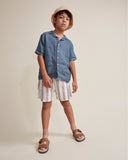 Buho Organic Stripe Bermuda Shorts