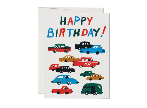 Red Cap Cards - Birthday Traffic birthday greeting card