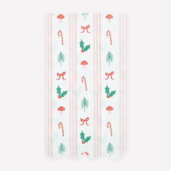 Meri Meri - Festive Icon Stripes Guest Towels
