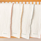 Babette - Gauze Blanket - Scalloped Trim: Rose