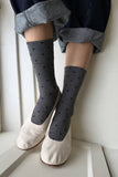 Le Bon Shoppe - Sneaker Socks: Polka Dot - Charcoal/Black