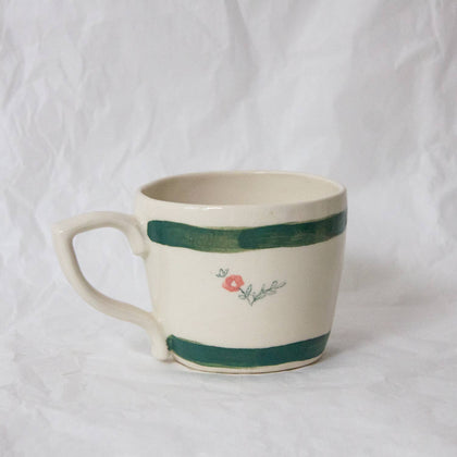 Erika Christine Ceramics - Cornflower Mug- Emerald