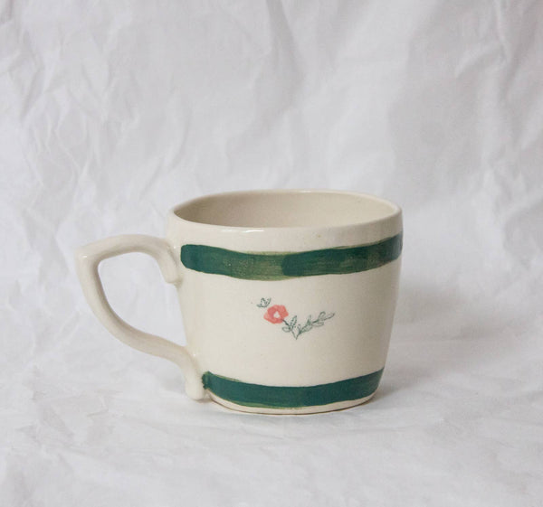 Erika Christine Ceramics - Cornflower Mug- Emerald