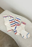 Le Bon Shoppe - Embroidered Girlfriend socks: Ivory + Heart