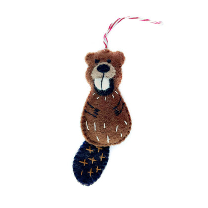 Ornaments 4 Orphans - Beaver Felt Wool Christmas Ornament