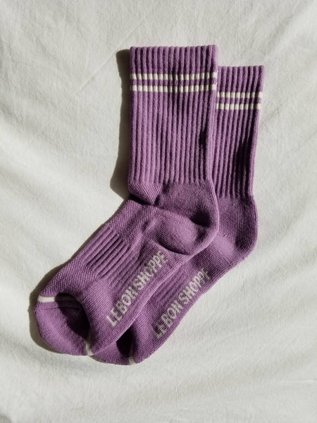 Le Bon Shoppe - Boyfriend Socks: Grape