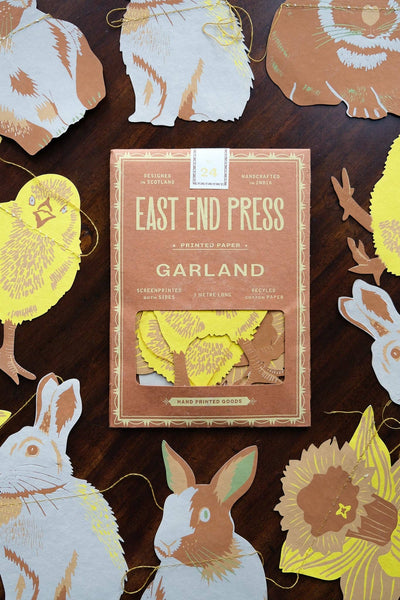 East End Press - RABBITS SEWN GARLAND