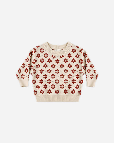 Rylee + Cru Shiloh Sweater ~ Poinsettia