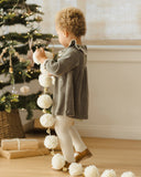 Quincy Mae Velour Baby Dress ~ Forest