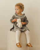 Quincy Mae Velour Baby Dress ~ Forest