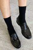 Le Bon Shoppe - Sneaker Socks: Polka Dot - Charcoal/Black