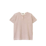 Go Gently Nation - Jersey Henley: Clay stripe / 18/24 months