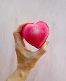 The Sister Made - Red Heart Bath Bomb - with toy inside!