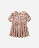 Rylee + Cru Camille Dress Brick Check