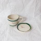 Erika Christine Ceramics - Cornflower Catchall Plate- Emerald