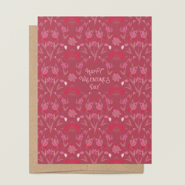 re:mused studio - Raspberry Valentine A2 Greeting Card