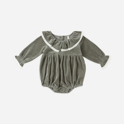 Quincy Mae Wendy Romper ~ Forest