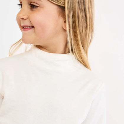 Oso & Me Frank T-Neck ~ Vanilla Piping