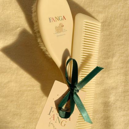 Konges Baby Hairbrush Set ~ Fanga