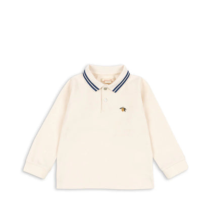 Konges Florian LS Polo ~ Antique White