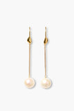 Chan Luu Floating Pearl Earrings Gold