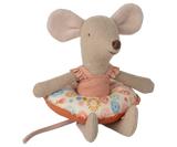 Maileg Little Sister Beach Mouse with Float ~ Flower
