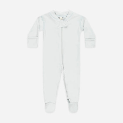 Quincy Mae Zip Long Sleeve Sleeper Footie ~ Fog