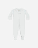 Quincy Mae Zip Long Sleeve Sleeper Footie ~ Fog