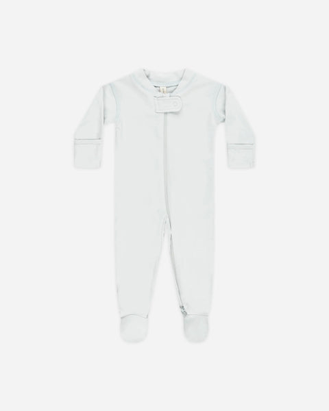 Quincy Mae Zip Long Sleeve Sleeper Footie ~ Fog