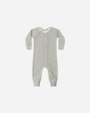 Quincy Mae Pointelle Long John ~ Forest Stripe