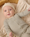 Quincy Mae Pointelle Long John ~ Forest Stripe