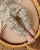 Quincy Mae Pointelle Long John ~ Forest Stripe