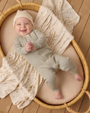 Quincy Mae Pointelle Long John ~ Forest Stripe