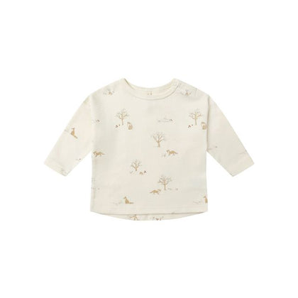 Quincy Mae Long Sleeve Tee & Pant Set ~ Fox Land