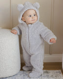 Quincy Mae Bear Jumpsuit ~ Frost